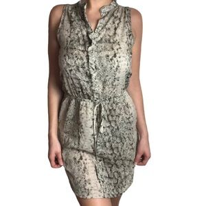AQUA WOMENS SNAKE PRINT DRESS XS